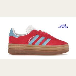 Adidas: Gazelle Bold (Red +Blue)